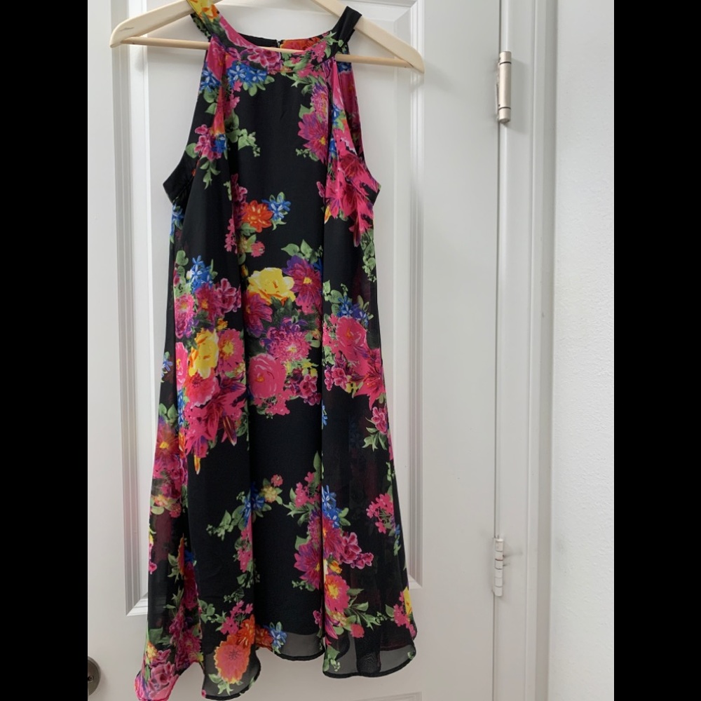 Nordstrom Sleeveless  vibrant  Print Shift dress